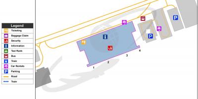 Bản đồ của thiết bị đầu cuối sân bay Liberia