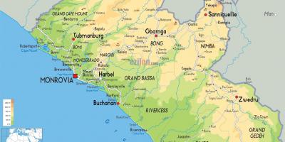 Vẽ bản đồ của Liberia