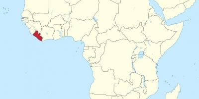 Bản đồ của Liberia phi